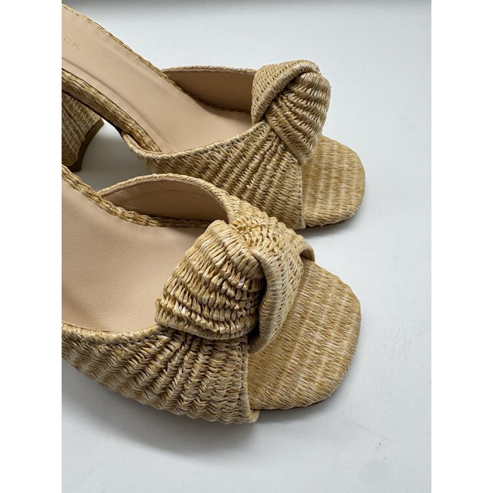NWB Tuckernuck Blake Raffia Block Heels Tan Size 8 - Picture 7 of 13